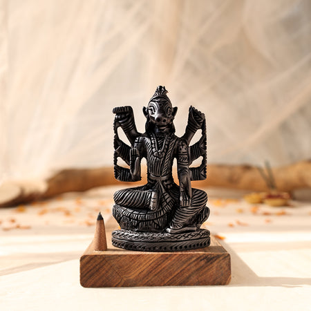 Divine Hindu Lord Varahi Karungali Idol – Ebony Wood